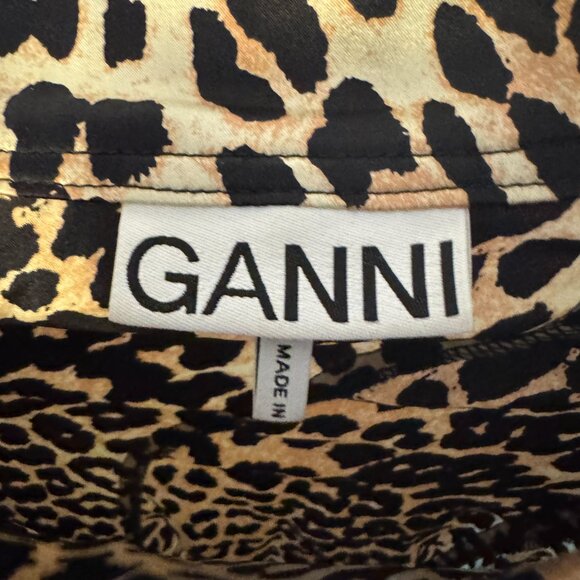 Ganni Women's Blakely Silk Maxi Skirt - Leopard, XS/4, Excellent Condition - Picture 6 of 8